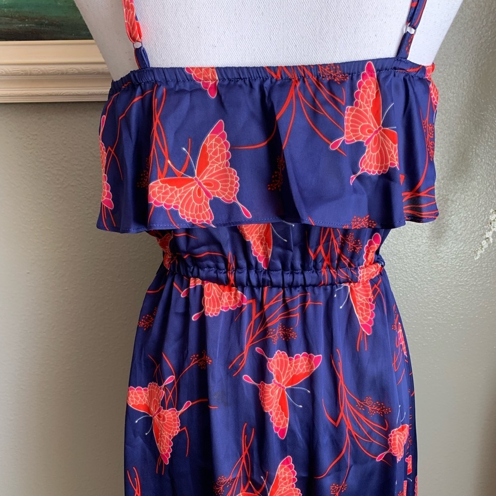 Express Ruffle Spaghetti strap With Butterfly Print Size XS - Picture 4 of 17